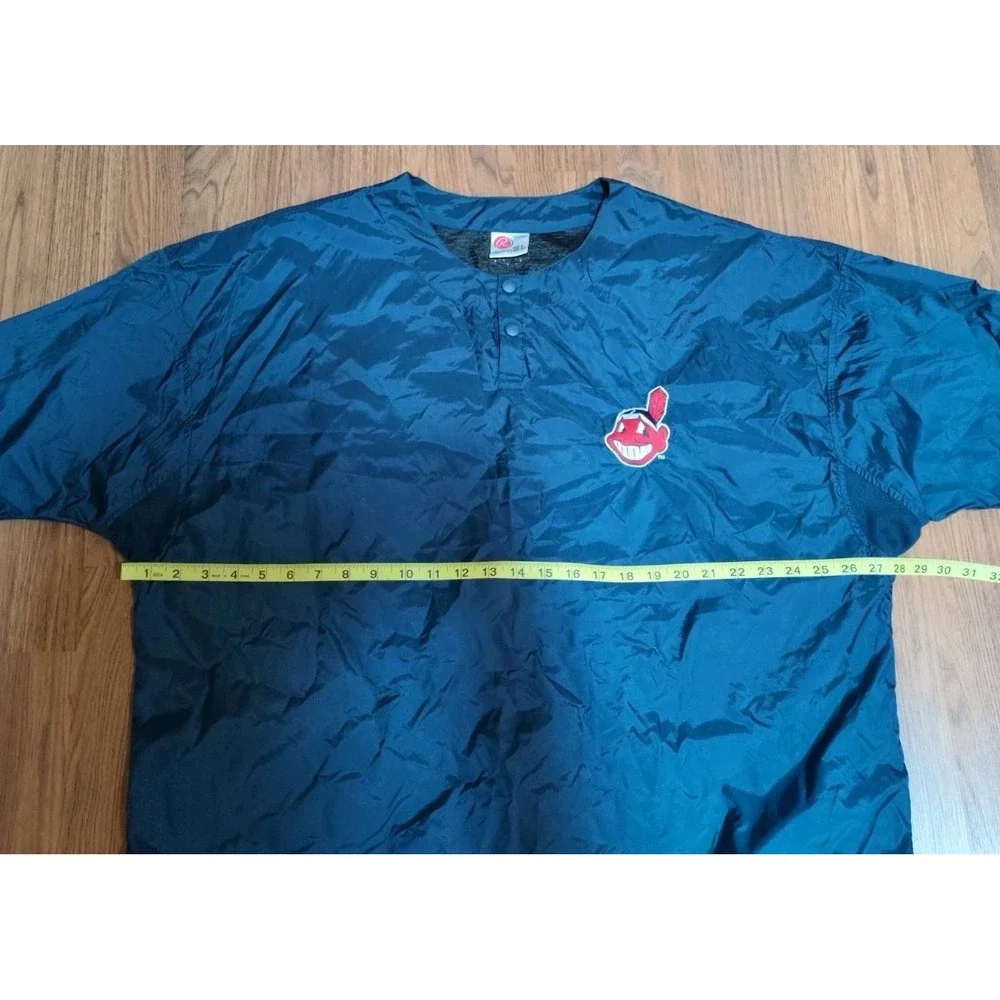 Vintage Short Sleeve XL Cleveland Indians Warmup Rawlings Guardians Windbreaker
